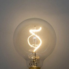 Комплект от 5 E27 Димируема LED спирална крушка G95 4W 270lm 2700K