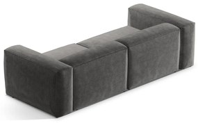 Светлосив диван от рипсено кадифе 264 cm Bergano – Cosmopolitan Design