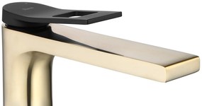 Смесител за мивка REA Soul  Gold mat black High