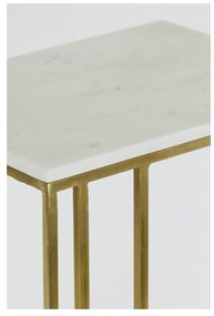 Странична масичка с плот от имитация на мрамор 31x41 cm Roshan – Light &amp; Living