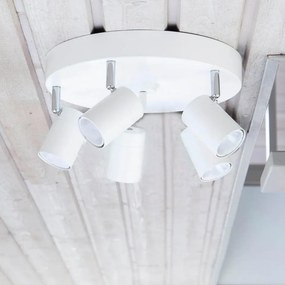 ByRydens 4200730-5002 - Точково осветително тяло CORRECT 5xGU10/7W/230V бяло