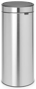 Кош за боклук Brabantia Touch Bin New 650011, 30 л, Безшумно и плавно затваряне, Инокс/мат