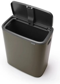 Сиво стоманено кошче за боклук, отваряне с докосване 60 l Bo Touch Bin – Brabantia