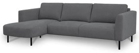 Тъмносив ъглов диван (ляв ъгъл) Hero – Scandic