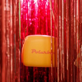 Хладилна чанта Polarbox Pop, 6 литра, Включени 2 кутии за обяд, Запазва студено до 24 часа, Лилав/Оранжев