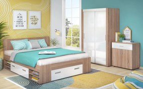 Спалня + чекмеджета за матрак 160/200 Немо