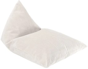 Кремав детски пуф от рипсено кадифе Big Lounger – Wigiwama