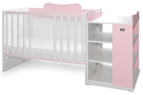 LORELLI Classic Трансформиращо се легло 82/190 см. MULTI БЯЛО/ORCHID PINK