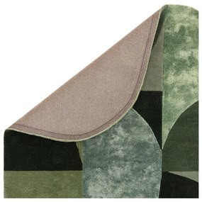 Тъмнозелен вълнен килим 160x230 cm Forest - Asiatic Carpets