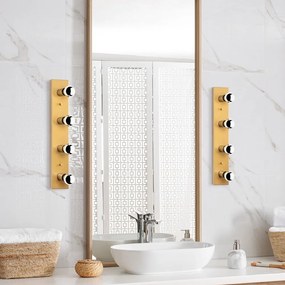 Стенна лампа в златист цвят Mirro – Opviq lights