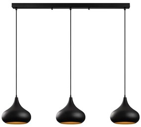 Полилей на кабел MUBA 3xE27/40W/230V черен