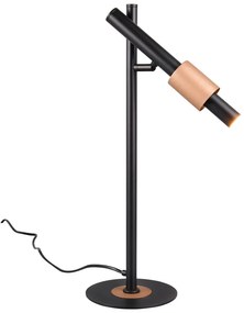 LED настолна лампа в черен и бронзов цвят (височина 50 cm) Ikaris – Trio Select