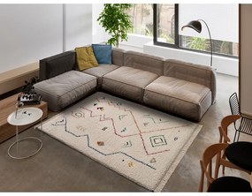 Кремав и бял килим , 160 x 230 cm Yveline - Universal