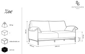 Зелен диван Zoe - Interieurs 86
