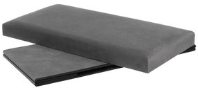 Тъмносива кадифена табуретка Estela – Casa Selección