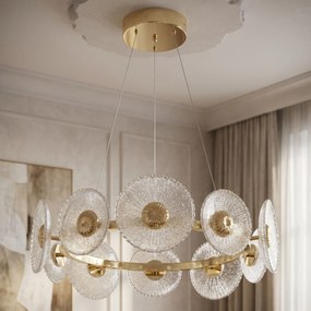ВИСЯЩА ТАВАННА ЛАМПА SWE071-CP 60cm GOLD