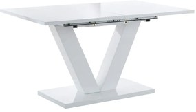 Бяла сгъваема маса за хранене Aaron, 140 x 90 cm - Støraa