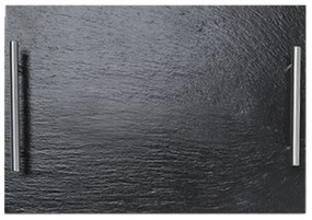 Horecano - Каменна плоча за сервиране с дръжки правоъгълна 35x25xh0,5см (SL-TR-RE-SS-LS-3525)