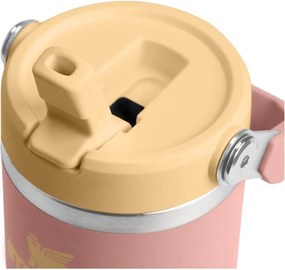 Прасковен термос от неръждаема стомана 410 ml IceFlow™ Flip Straw 2.0 Tumbler Peach Rose – Stanley