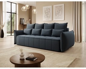 Син шенилов сгъваем/с място за съхранение диван 242 cm Weltton – ELTAP