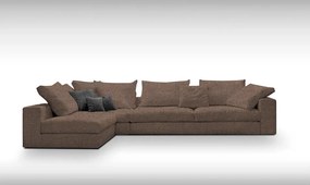 Ъгъл диван Гардероб лофт-Customizable-295φ 165β cm.-Chocolate