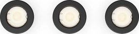 Philips - КОМПЛЕКТ 3x Вградено осветително тяло PERIDOT 1xGU10/7W/230V черно