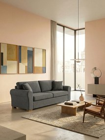 Диван Orpheas триместен-230φ 90D cm-Gray