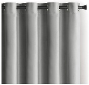 Светлосиво затъмняващо перде 140x245 cm Eyelets – Restilo