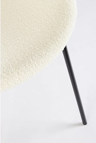 Бял тапициран трапезен стол Maddie – Yes Everyday