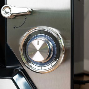 Планетарен миксер Goldmann GM-1115BD, 2200W, 8.5 л, 6 скорости + импулси, Таймер, Иноксова купа, LED, Инокс