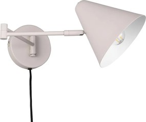 Стенна лампа с огъваща се структура за контакт в цвят слонова кост ø 15 cm Cosima – Trio