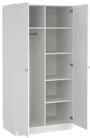 Бял гардероб 99x200x62 cm Billund – Tvilum