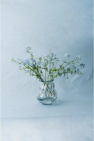 Бяла стъклена ръчна изработка ваза (височина 22 cm) Dam – noo.ma