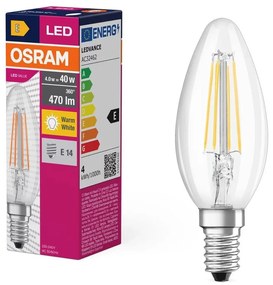 LED Крушка FILAMENT B40 E14/4W/230V 2700K - Osram