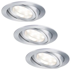 Paulmann 92797 - К-кт 3 бр. LED/6,8W IP23 лунички за баня COIN 230V