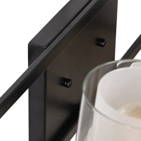 Черно-бяла стенна лампа – Ixia