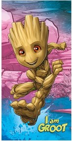 Памучна детска кърпа 70x140 cm Groot "I am groot" – Jerry Fabrics