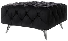 Черна кадифена табуретка Chelsea – Ropez