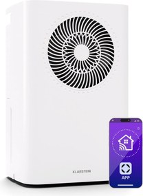 Klarstein Изсушител CircleDry Smart 12 L, 12 л/ден, 260 W, 25-30 м², WiFi, таймер, филтър