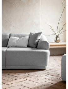 Светлосив ъглов диван (ляв ъгъл) Bella Siena - Miuform