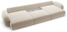 Бежов шенилов сгъваем/с място за съхранение ъглов диван (U форма) Tonale – Cosmopolitan Design