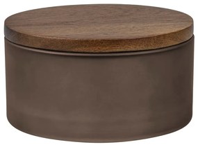 Кафяв стъклен органайзер за баня за памучни тампони Modest – Mette Ditmer Denmark