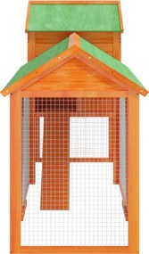 Кокошарник кафяв 193x65x117 см бор масив