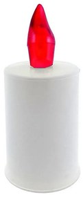 LED Candle LED/2xAA топло бяло 10,8 см бял/червен