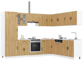 3315000 vidaXL Комплект кухненски шкафове от 14 части Porto, инженерно дърво