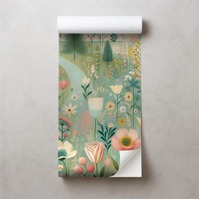 Самозалепващ тапет – Пастелна цветна поляна