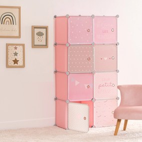 Детски текстилен гардероб atmosphera, 139 cm, Розов