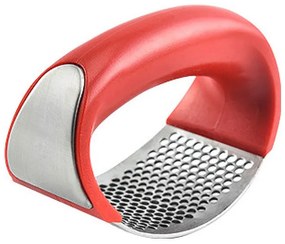 Преса за чесън ZEPHYR ZP 1502 B, Стомана, ръчен кухненски инструмент - Червен