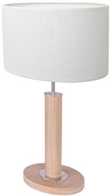 Spot-Light 7017400111557 - Настолна лампа MERCEDES 1xE27/40W/230V дъб