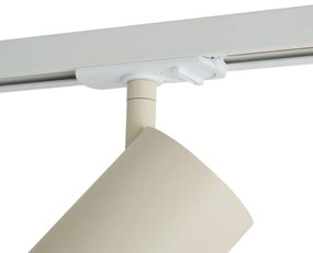 Модерен бежов прожектор за 1-фазна релсова система GU10 70mm - Iconic Jeana Luxe